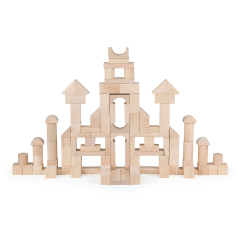 Viga Toys Деревянные кубики неокрашены, 100 шт., 3 см (51623)