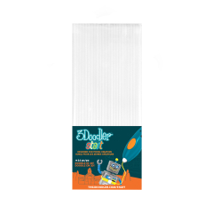 Набір стрижнів 3Doodler білий, 24 шт (3DS-ECO01-WHITE-24)