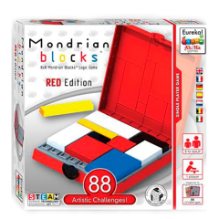 Логічна гра Eureka 3D Puzzle Блоки Мондріана (червона) (473553)