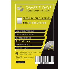 Протекторы для карт Games7Days 110 micron 41x63 (Premium+ quality) (GSD-034163)