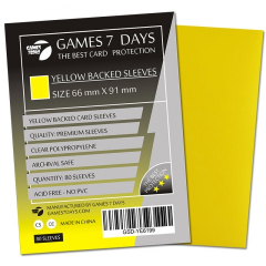 Протекторы для карт Games7Days 66х91 YELLOW (GSD-YE6691)