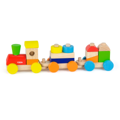 Деревянный поезда Viga Toys Colored Cubes (51610)