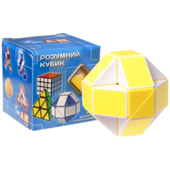 Змейка Рубика Smart Cube бело-желтая
