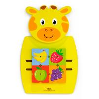 Бизиборд Viga Toys Жирафа с фруктами (50680)
