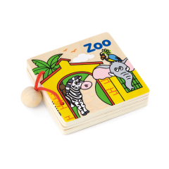 Viga Toys Wood Book First English Words (50386)
