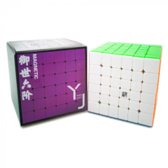 Кубик 6х6 YJ Yushi V2M (цветной) магнитный
