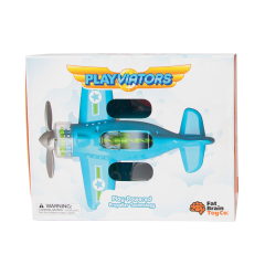 Той самолет пропеллер с толстыми игрушками для мозга Playviator Blue (F2262ML)
