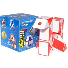 Змейка Рубика Smart Cube бело-красная
