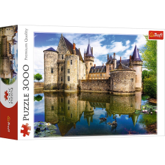 Пазлы – (3000 элм.) – Замок в Сюли-сюр-Луар / Франция