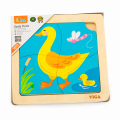 Деревянная мини-пухла Viga Toys Duck, 4 El. (51314)