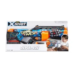 Скорострельный бластер X-SHOT Skins Last Stand Game Over (16 патронов)