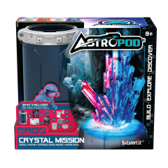Астроподский набор игры - миссия «выращивать кристалл» (смесь для кристаллов, фигурки, доступ).)