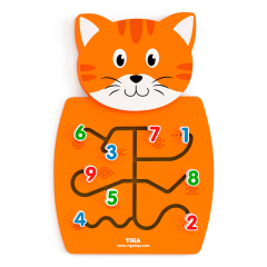 Бізіборд Viga Toys Котик із цифрами (50676FSC)