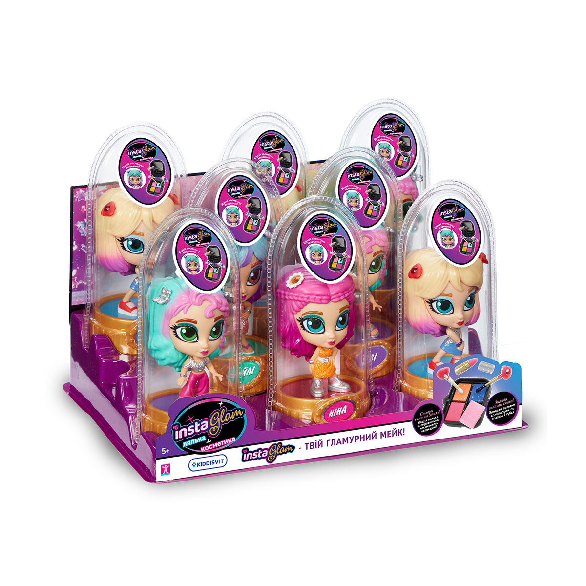 Игровой набор с куклой и косметикой 2 в 1 Instaglam S1 – ИBИ