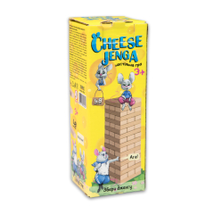 Настольная игра Strateg Дженга "Cheese Jenga" 48 брусков (30718)