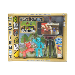 Ігровий набір для анімаційної творчості STIKBOT S2 PETS – СТУДІЯ (2 екскл. фігурки, штатив)