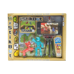 Игровой набор для анимационного творчества STIKBOT S2 PETS – СТУДИЯ (2 экскл. фигурки, штатив)