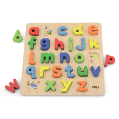 Деревянная головоломка Viga Toys Английские алфавит мали буквы (50125)