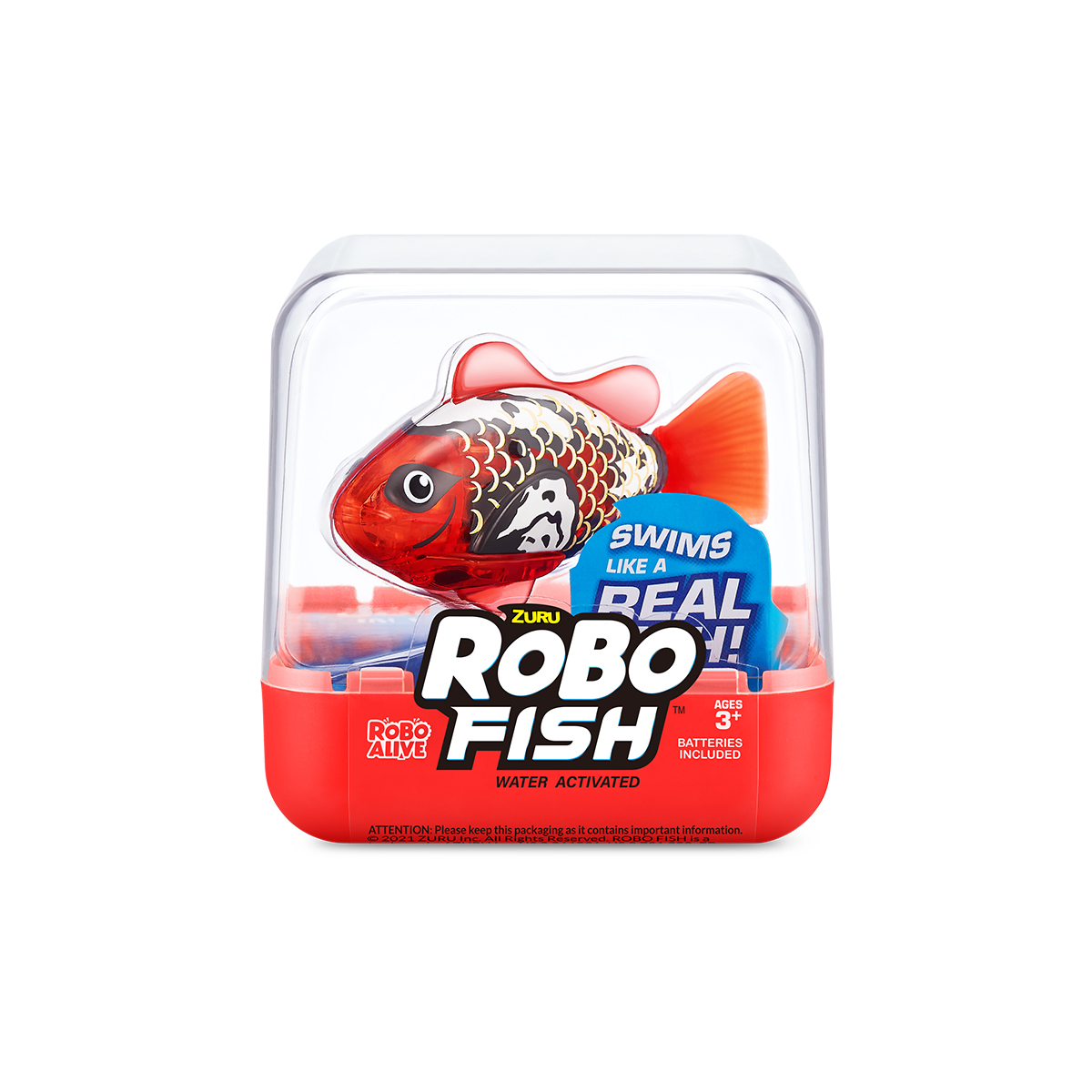 Інтерактивна іграшка ROBO ALIVE S3 – РОБОРИБКА (червона)