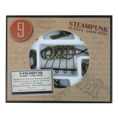 Набор головоломок Eureka 3D Puzzle 9 Steampunk Puzzles Brown set