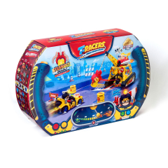 Игровой набор T-RACERS – ТУРБОКРАН (машинка-конструктор, гонщик, аксесс.)