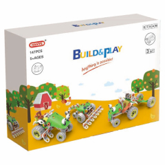 Конструктор Build&Play 3 в 1 Сельхозтехника 140 эл