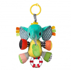 Іграшка навісна м'яка з прорізувачем слоненя (005378I)