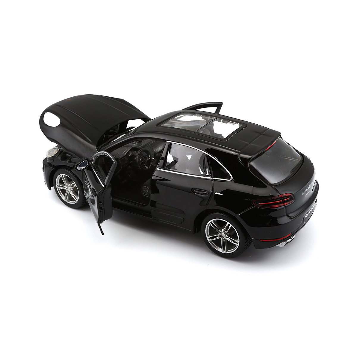 Автомодель Bburago Porsche Macan (черный, белый 1:24) (18-21077)