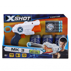 Швидкострільний бластер x-shot mk 3 (3 банки, 8 патронів) (36119Z)