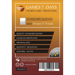 Протектори для карт Games7Days 50 micron 50x75 (Standard quality) (GSD-015075)