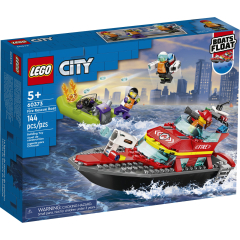 Конструктор LEGO Човен пожежної бригади (60373)