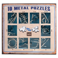 Набор головоломок Eureka 3D Puzzle 10 Metal Puzzle Blue