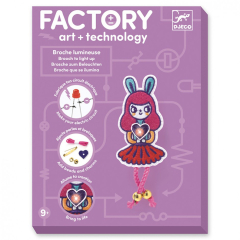 Набір для творчості DJECO "Брошка Bunny Factory Girl E-text" (DJ09320)