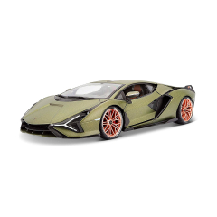 Автомодель Bburago Lamborghini Sian FKP 37 (матовый зелёный металлик, 1:18) (18-11046G)