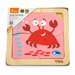 Деревянный мини-кусочек Viga Toys Crab, 4 e. (50146)