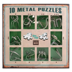 Набір головоломок Eureka 3D Puzzle 10 Metal Puzzle Green
