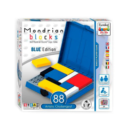 Логическая игра Eureka 3D Puzzle Блоки Мондриана (голубая) (473555)
