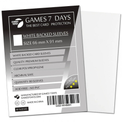 Протектори для карт Games7Days 66х91 WHITE (GSD-WH6691)