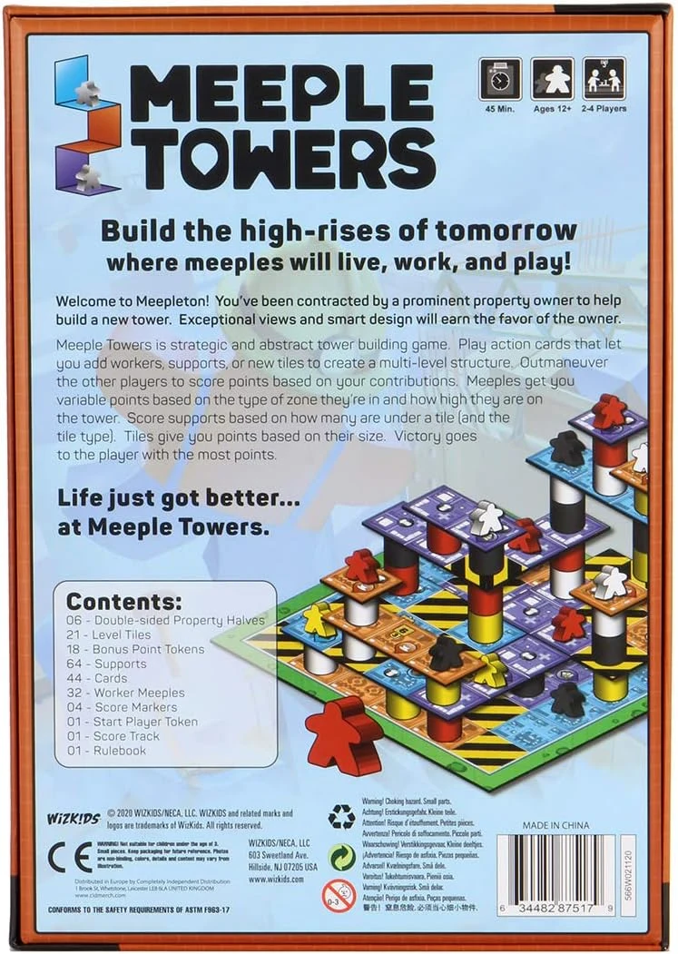 Башни Миплов (Meeple Towers) англ. - Настольная игра