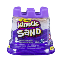 Пісок для дитячої творчості - KINETIC SAND МІНІ Фортеця (фіолетовий, 141 г)