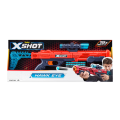 X-Shot Red Швидкострільний бластер EXCEL Hawk Eye (16 патронів)