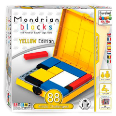 Логическая игра Eureka 3D Puzzle Блоки Мондриана (желтая) (473554)
