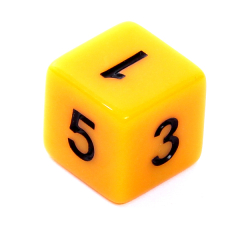 Кубик REBEL матовый D6 в ас.