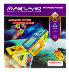 Магнитный конструктор MagPlayer 14 ед (MPB-14)