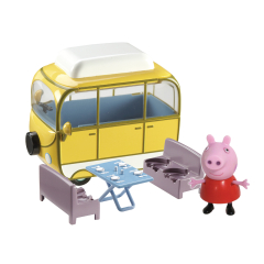 Игровой набор Peppa - ВЕСЕЛЫЙ КЕМПИНГ (автобус, фигурка Пеппы)