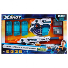 Набір скорострільних бластерів x-shot clip blaster (6 банок, 48 патронів) (36123Z)