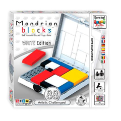 Логическая игра Eureka 3D Puzzle Блоки Мондриана (белая) (473556)