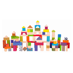 Набір будівельних блоків Viga Toys 100 шт., 3 см (59696)