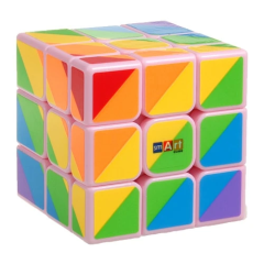 Зеркальный кубик Smart Cube Розовый - Радужный