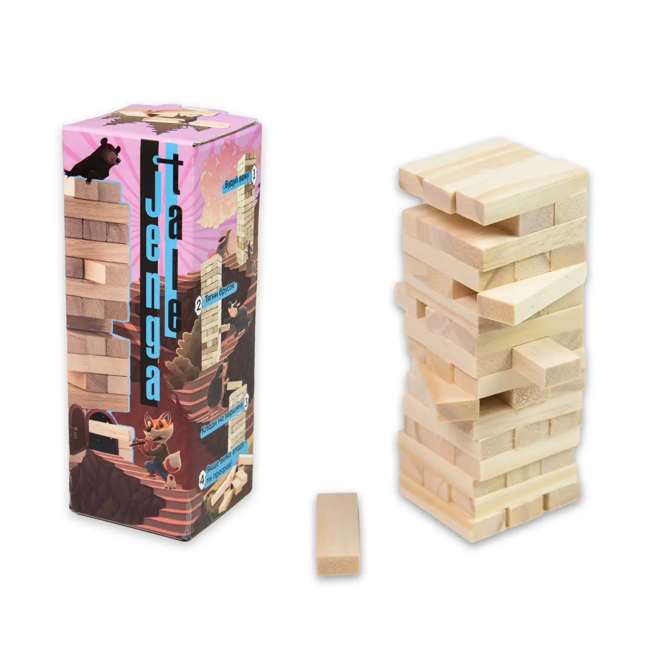 Дженга 48 брусков (Jenga Tale) (UA) Strateg - Настольная игра (30966)  Купить по цене 152 грн грн. в Украине | Интернет-Магазин ROZUM